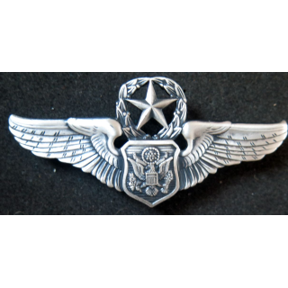 USA : insigne de poitrine d'officier navigant américain US Officer Aircrew Wings Badge finition argentée