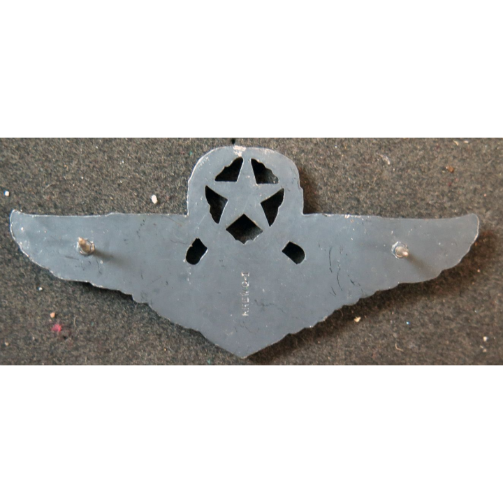 USA : insigne de poitrine d'officier navigant américain US Officer Aircrew Wings Badge finition argentée