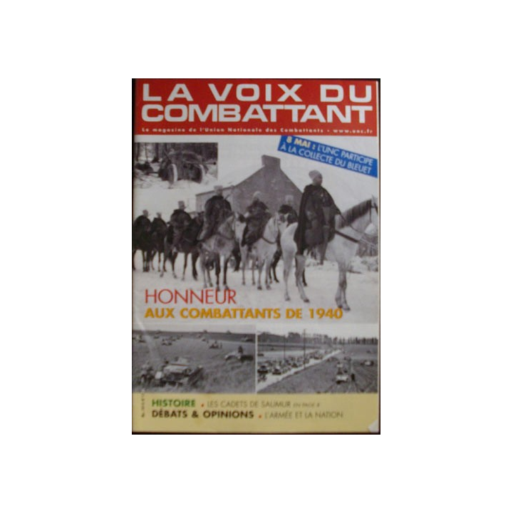 LA VOIX DU COMBATTANT N1755 MAI 2010 l'honneur aux combattants de 1940