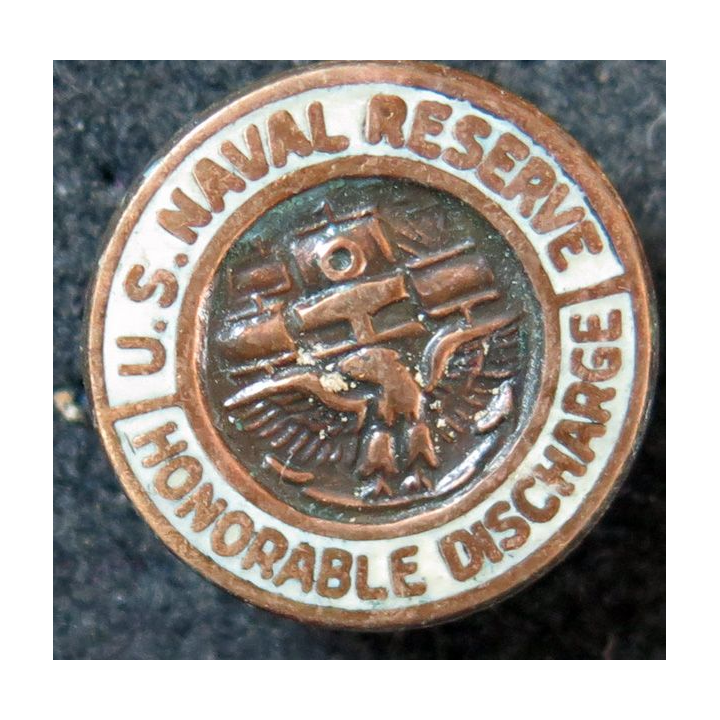USA : Pin's de l'honorable discharge de l'US Naval Reserve