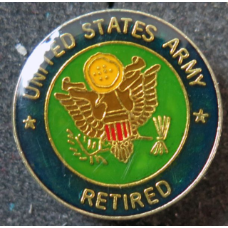 USA : Pin's de l'US Army retired (retraités de l'US Army)