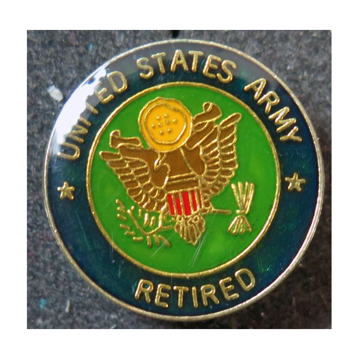 USA : Pin's de l'US Army retired (retraités de l'US Army)