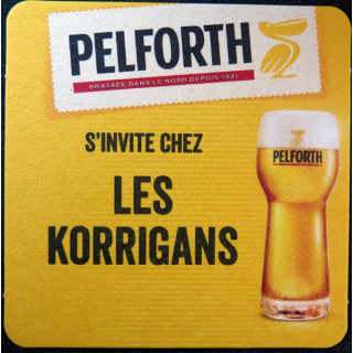 DESSOUS DE VERRE A BIÈRE Pelforth s'invite chez les Korrigans 9 cm