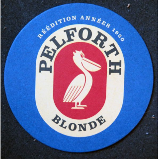 DESSOUS DE VERRE A BIÈRE Pelforth réédition des années 1930