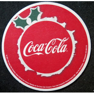 DESSOUS DE VERRE à Coca Cola Noël diamètre 9 cm