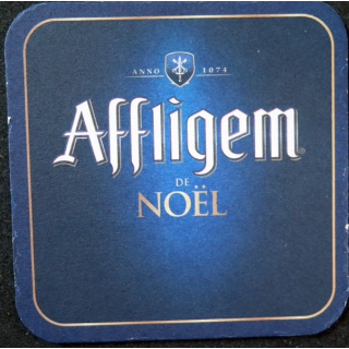 DESSOUS DE VERRE A BIERE Affligem de Noël 9 cm