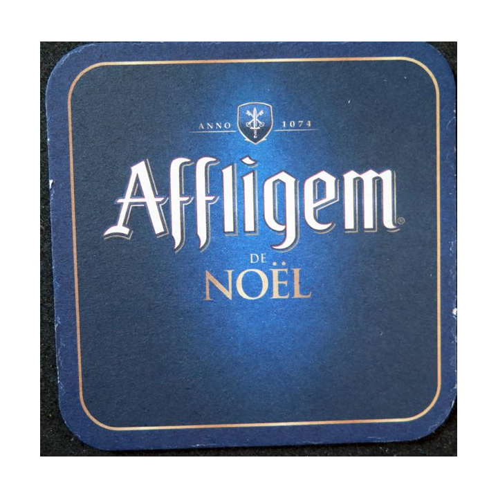 DESSOUS DE VERRE A BIERE Affligem de Noël 9 cm