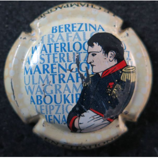 Capsule Muselet de bouteille de Champagne  GENERIQUE n° 961b Napoléon Bonaparte (éclat peinture)
