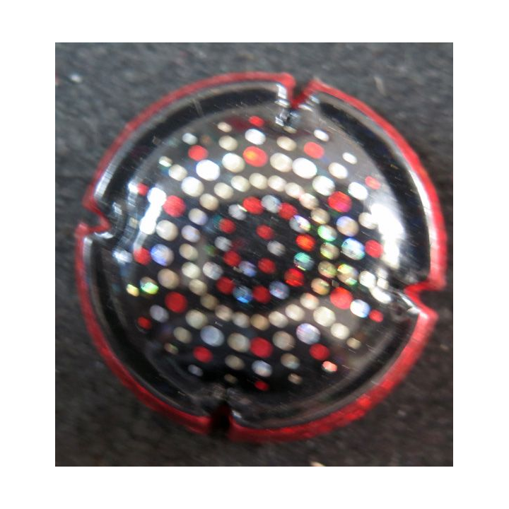 Capsule Muselet de bouteille de Champagne  GENERIQUE n° 920d Rubis contour rouge