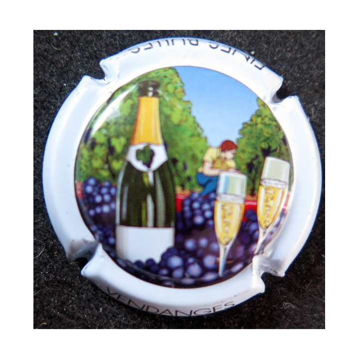 Capsule Muselet de Crémant de Loire FINES BULLES n°8e Vendanges