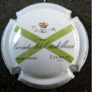Capsule Muselet de bouteille de champagne De CASTELLANE n° 90b 9° série fond blanc