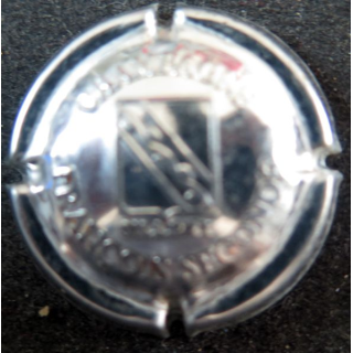 Capsule Muselet de bouteille de champagne SECONDÉ François n° 18 métal estampé