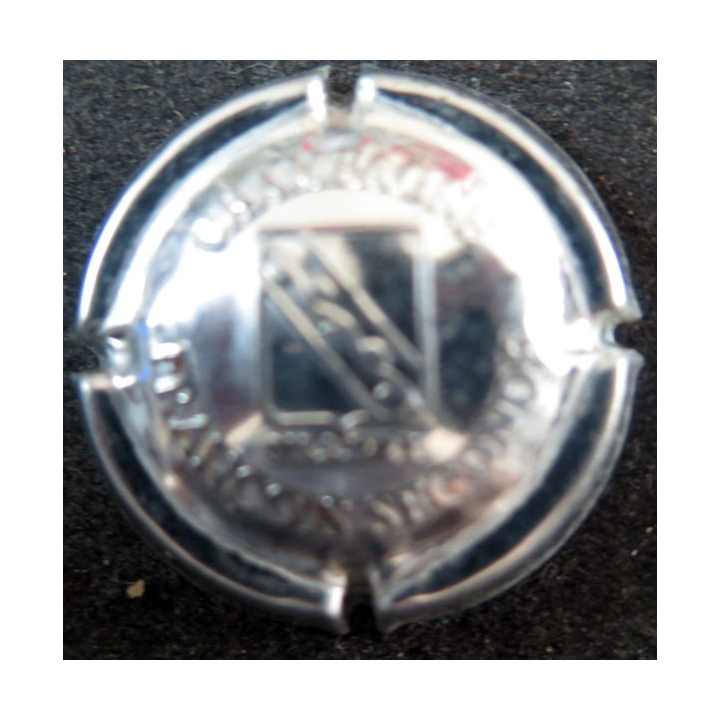 Capsule Muselet de bouteille de champagne SECONDÉ François n° 18 métal estampé