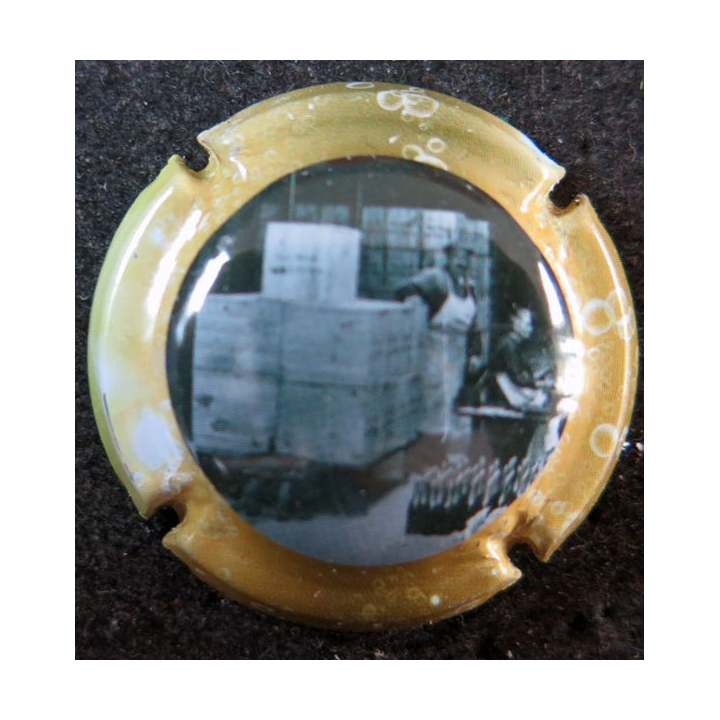Capsule Muselet de Val de Loire ACKERMAN Laurance n°35a Noir et blanc ctr polychrome