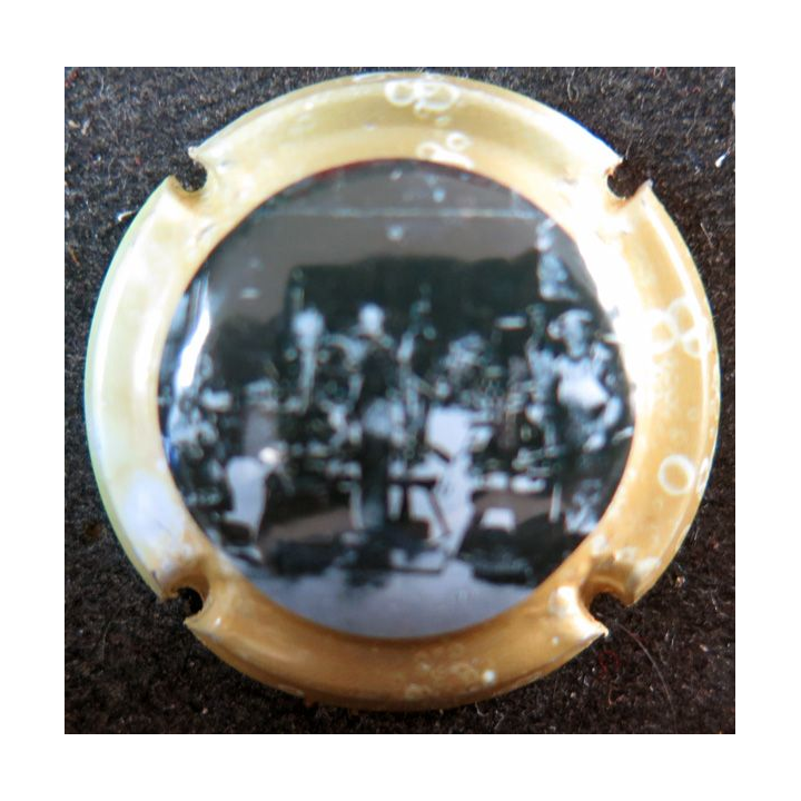 Capsule Muselet de Val de Loire ACKERMAN Laurance n°35c Noir et blanc ctr polychrome