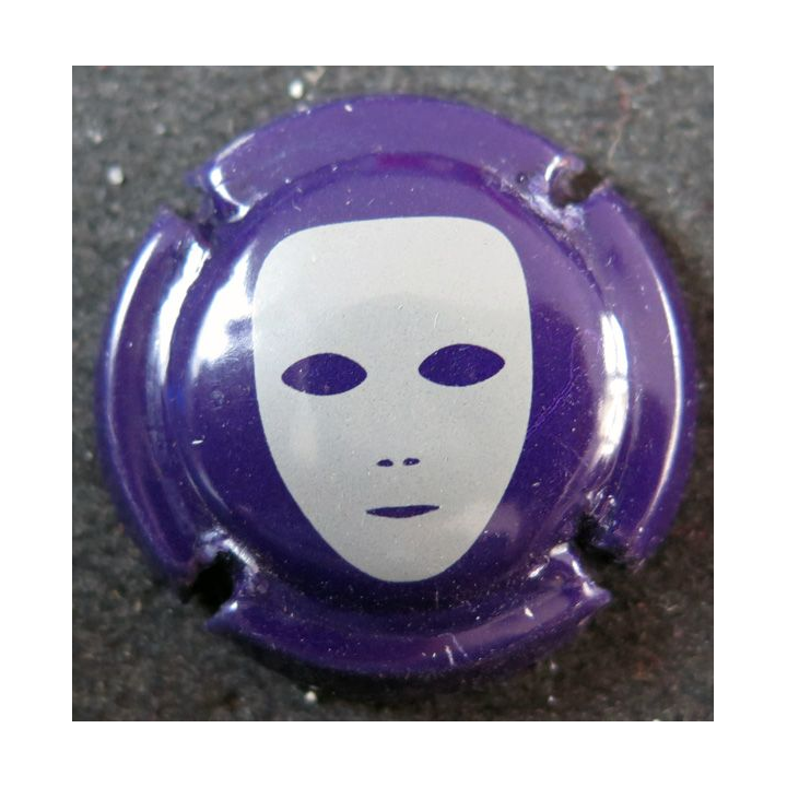 Capsule Muselet de Limoux DIVIN'AUDE n°1 violet foncé et gris