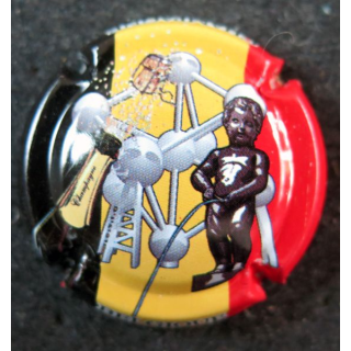 Capsule Muselet de bouteille de champagne GÉNÉRIQUE n° 844e Belgique