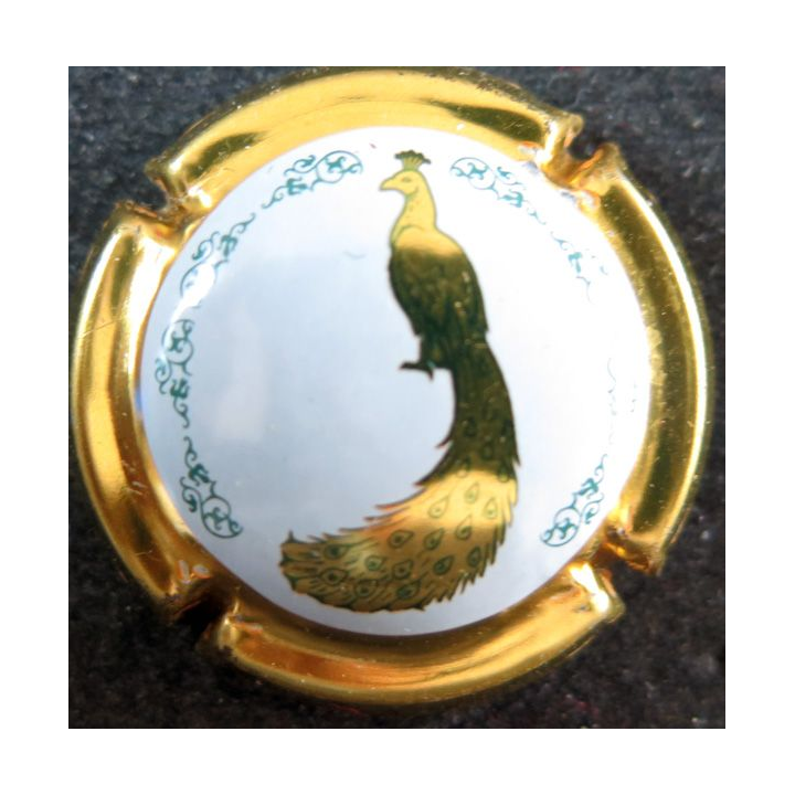 Capsule Muselet de bouteille de Val de Loire BLANC FOUSSY n° 11 contour or cuvée ice