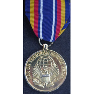 : médaille on war on terrorism medal en métal brillant
