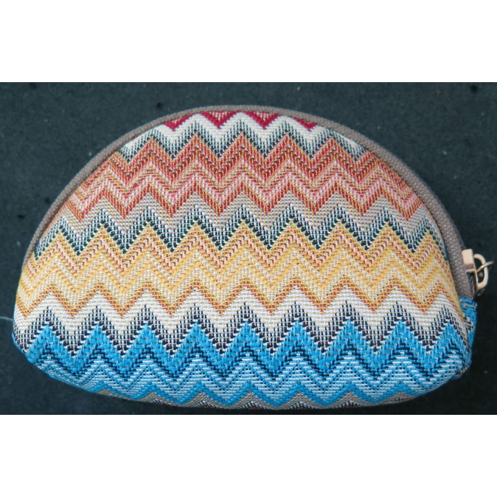 Petit porte monnaie tissé 13 cm de longueur
