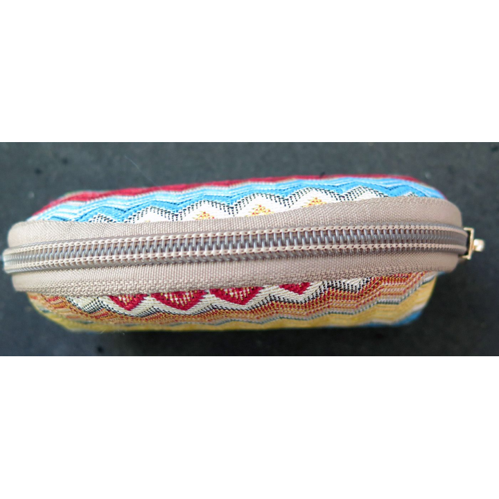 Petit porte monnaie tissé 13 cm de longueur