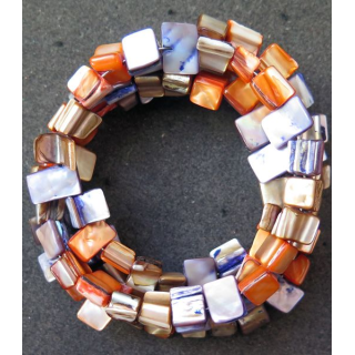 Collier ou bracelet de pierres polies de 70 cm