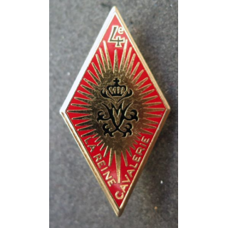 4° RC : insigne métallique du 4° régiment de cuirassiers de fabrication Delsart Sens G. 942