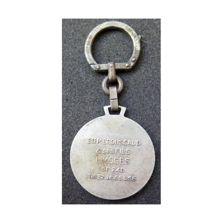 Porte clefs des Etablissements Broussaud et Fils Limoges