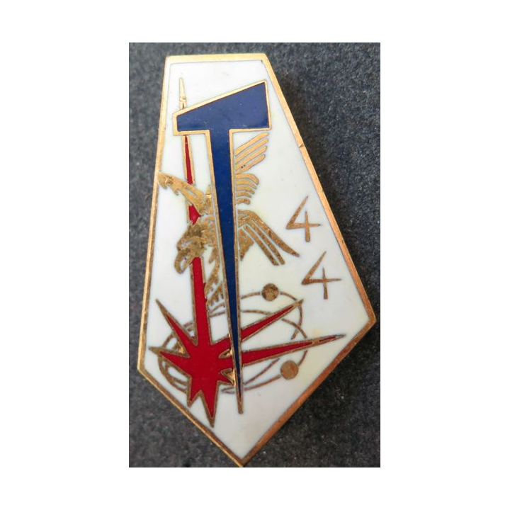 44° RT : insigne du 44° régiment de transmissions de fabrication Drago G. 2308