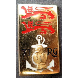 71° RG : insigne du 71° régiment du génie de Drago Noisiel