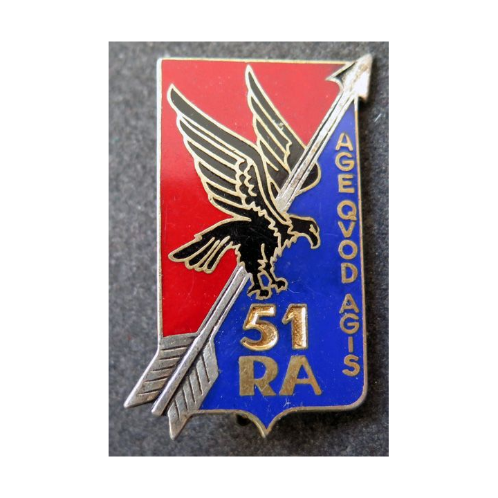 51° RA :  51° régiment d'artillerie de fabrication Arthus Bertrand Paris G. 2242
