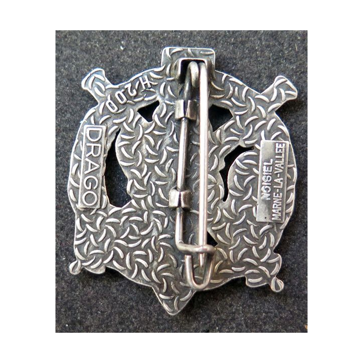 61° RA : 61° régiment d'artillerie de fabrication Drago Noisiel H. 200 en émail