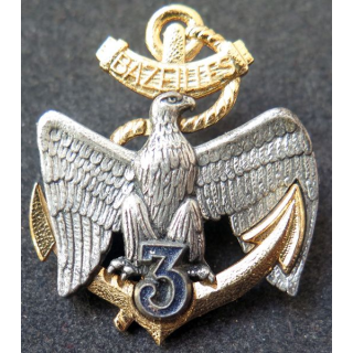 3° RIMA : Insigne du 3° Régiment d'Infanterie de Marine type 4 Drago Noisiel G. 2479