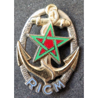 RICM : Régiment d'infanterie chars de marine de fabrication Drago Paris G. 1933 épingle soudée