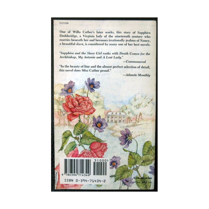 Sapphira and the Slave Girl de Willa Cather aux Editions Vintage Books