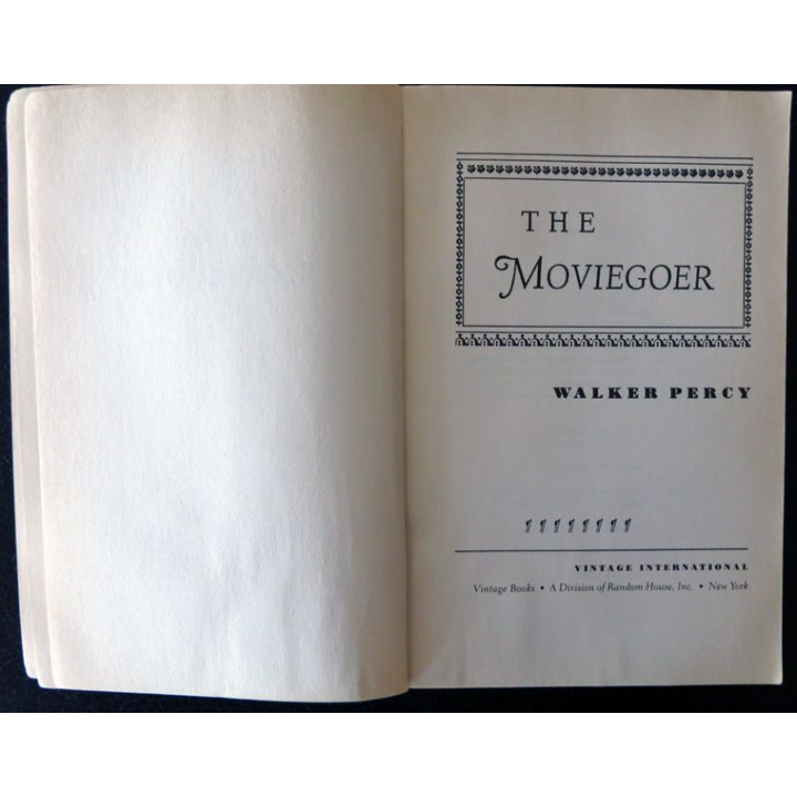 The Moviegoer de Walker Percy aux Editions Vintage Books