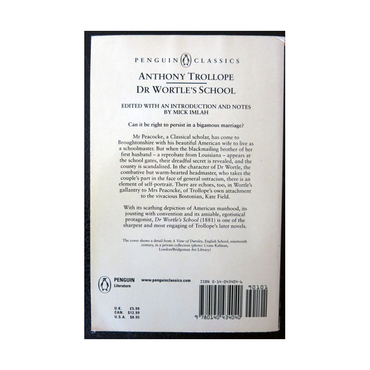 Dr Wortle's School de Anthony Trollope aux Editions Penguin Books
