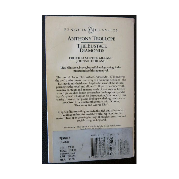 The eustace Diamonds de Anthony Trollope aux Editions Penguin Books