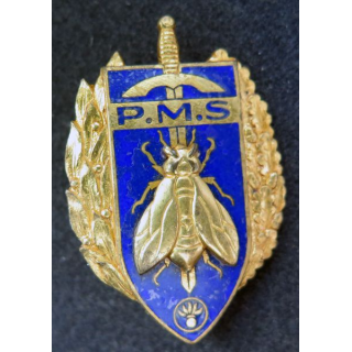 PMS : insigne du brevet de préparation militaire supérieure de fabrication Drago Paris G. 1061