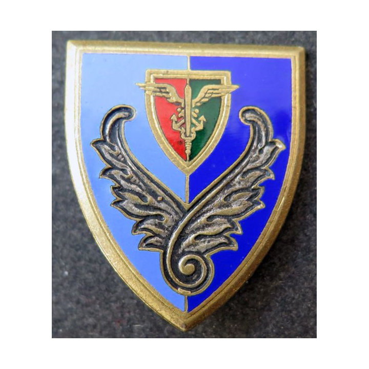 SIFFA : insigne métallique du service de l'intendance des forces françaises en Allemagne de fabrication Drago G. 1466