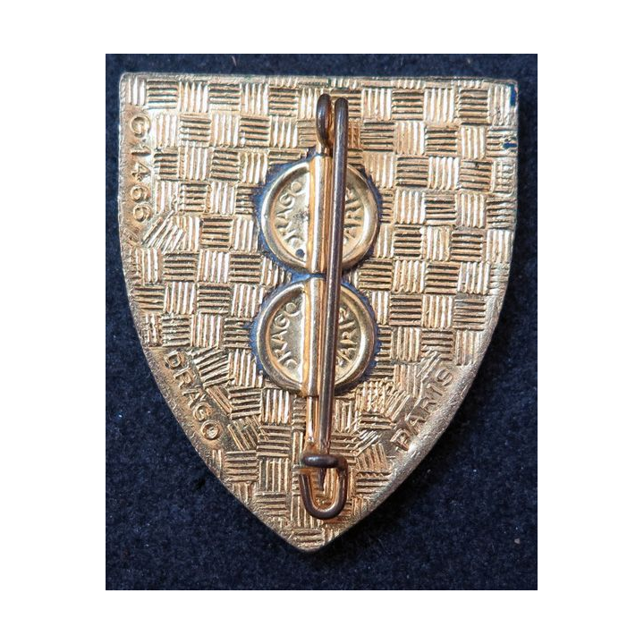 SIFFA : insigne métallique du service de l'intendance des forces françaises en Allemagne de fabrication Drago G. 1466