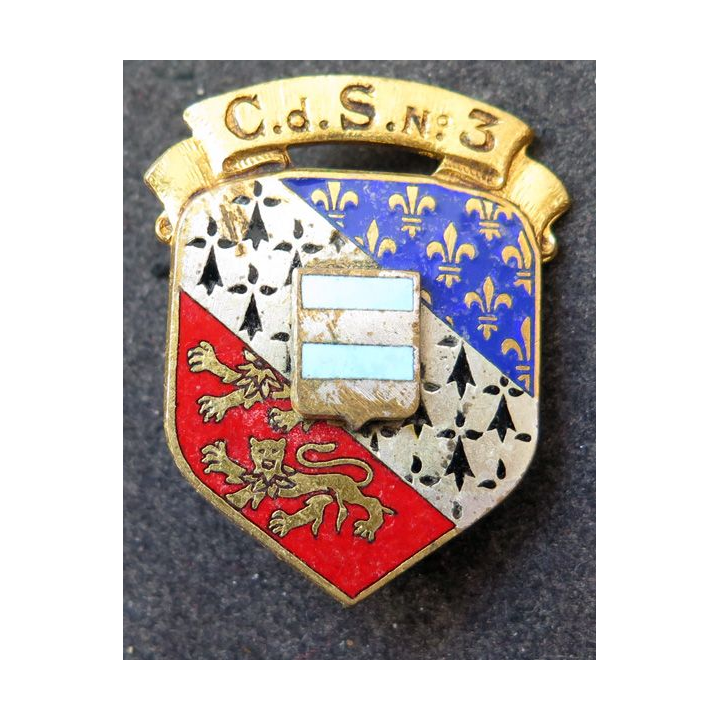 CDS N°3 : centre de sélection n° 3 Drago G. 1566 en émail
