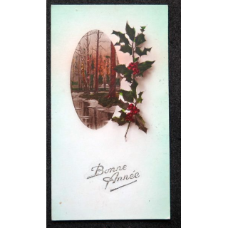 Carte postale de Bonne année (années 30)