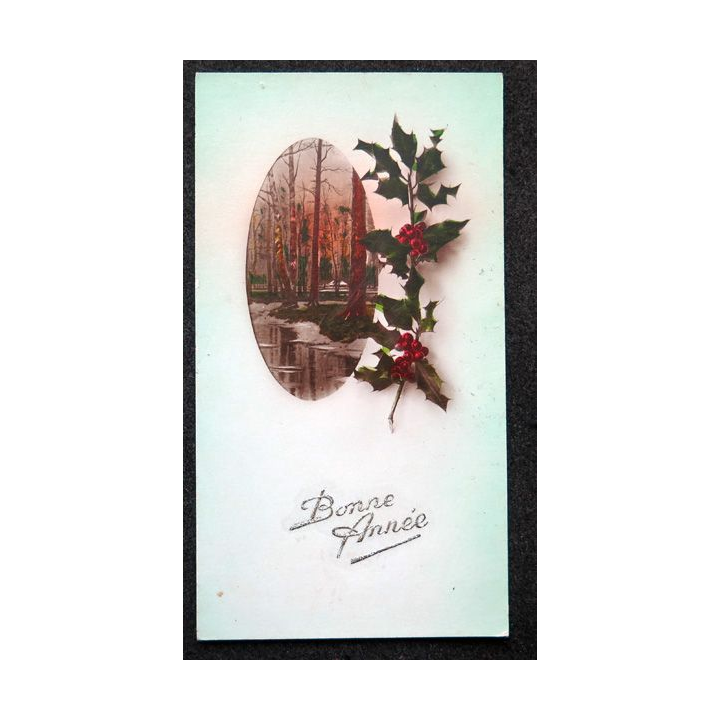 Carte postale de Bonne année (années 30)