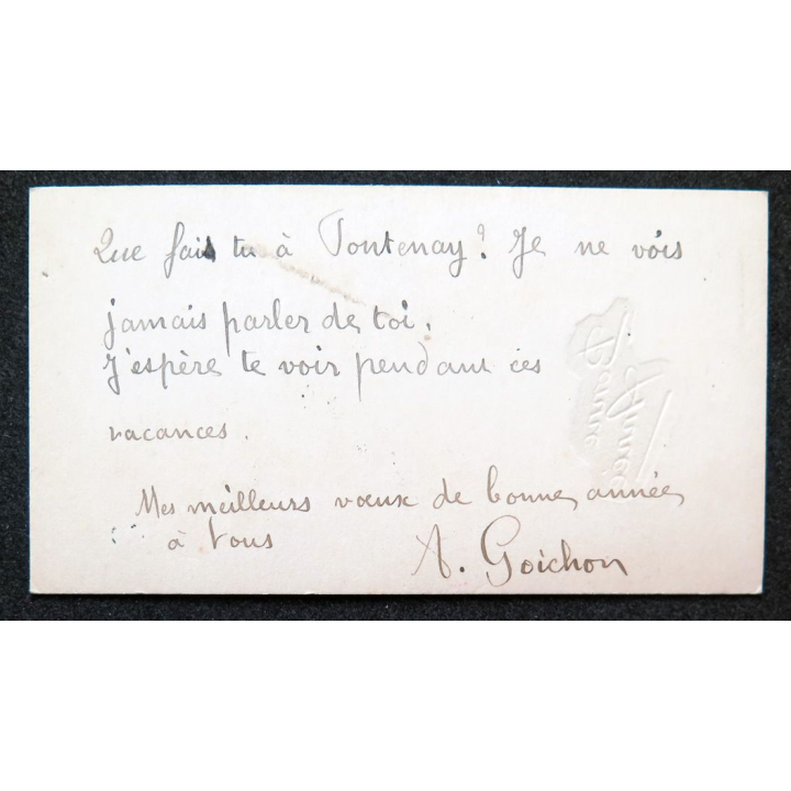 Carte postale de Bonne année (années 30)