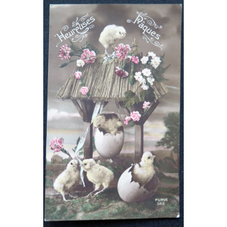 Carte postale de Pâques de 1918 