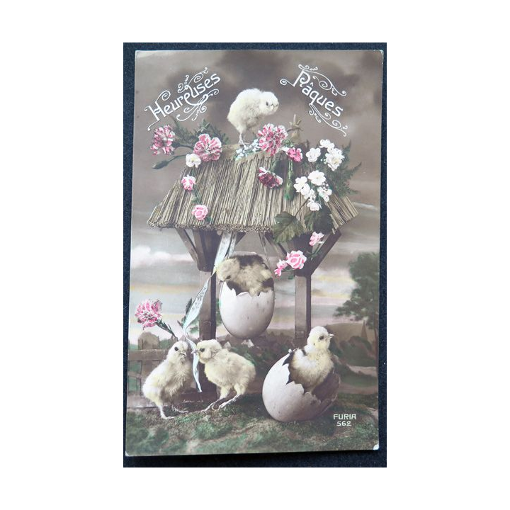 Carte postale de Pâques de 1918 