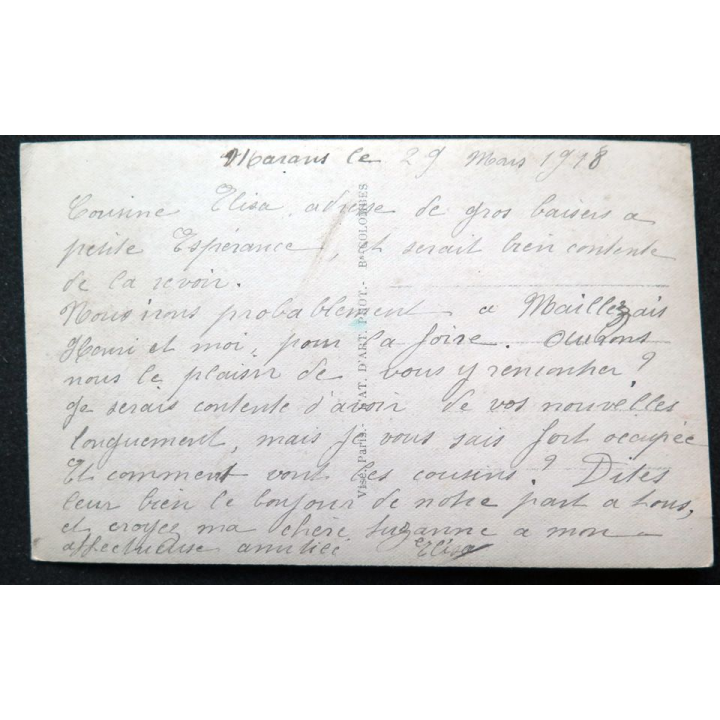 Carte postale de Pâques de 1918 