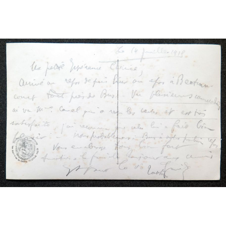 Carte postale n° 98 1918