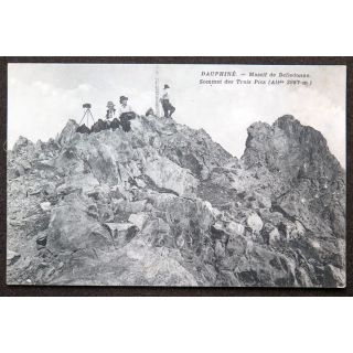 Carte postale du Dauphiné Massif de Belledonne Sommet des Trois Pics